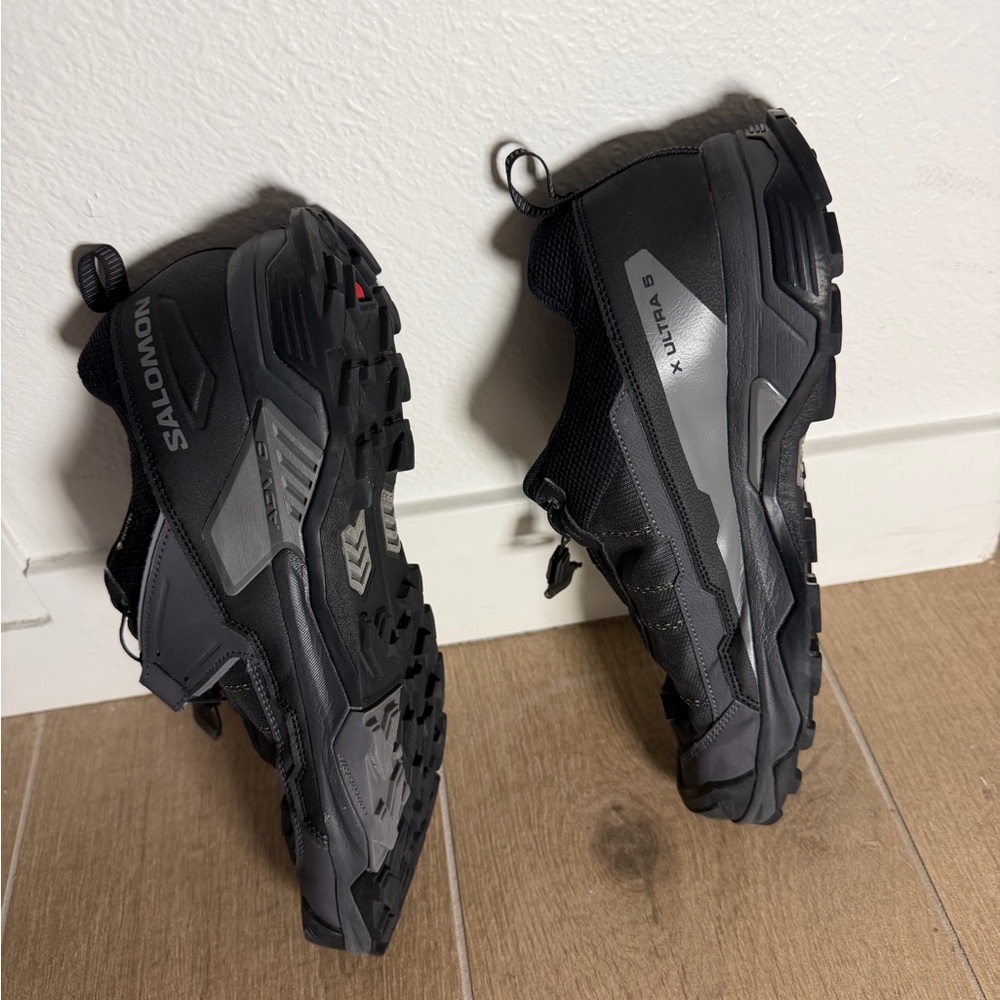 Salomon X Ultra 5 GTX Gore-Tex Hiking Shoes - Black, Men’s 13 - Picture 6 of 10
